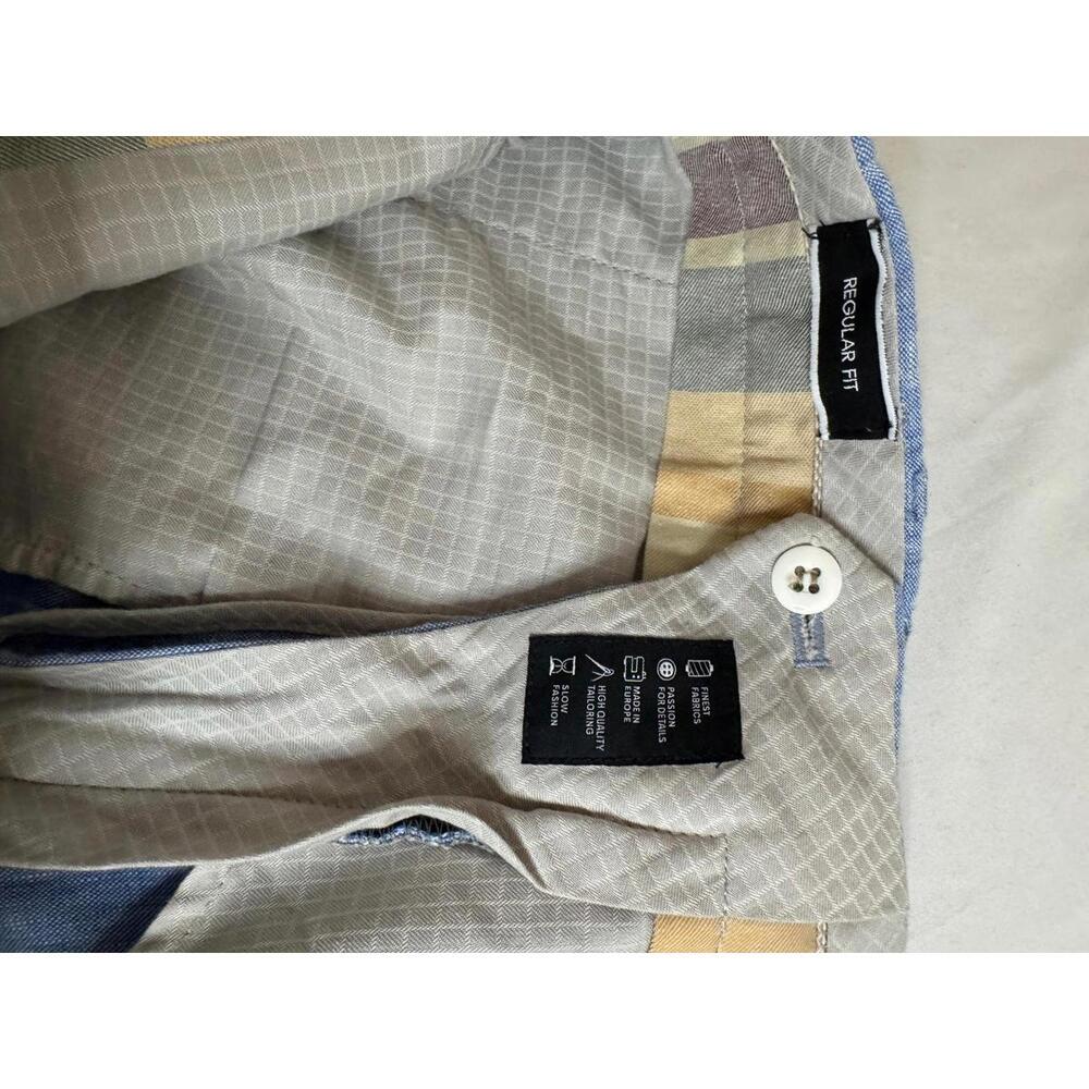 Hiltl Men's Linen Pants Light Blue Size 34/38 - Picture 5 of 10